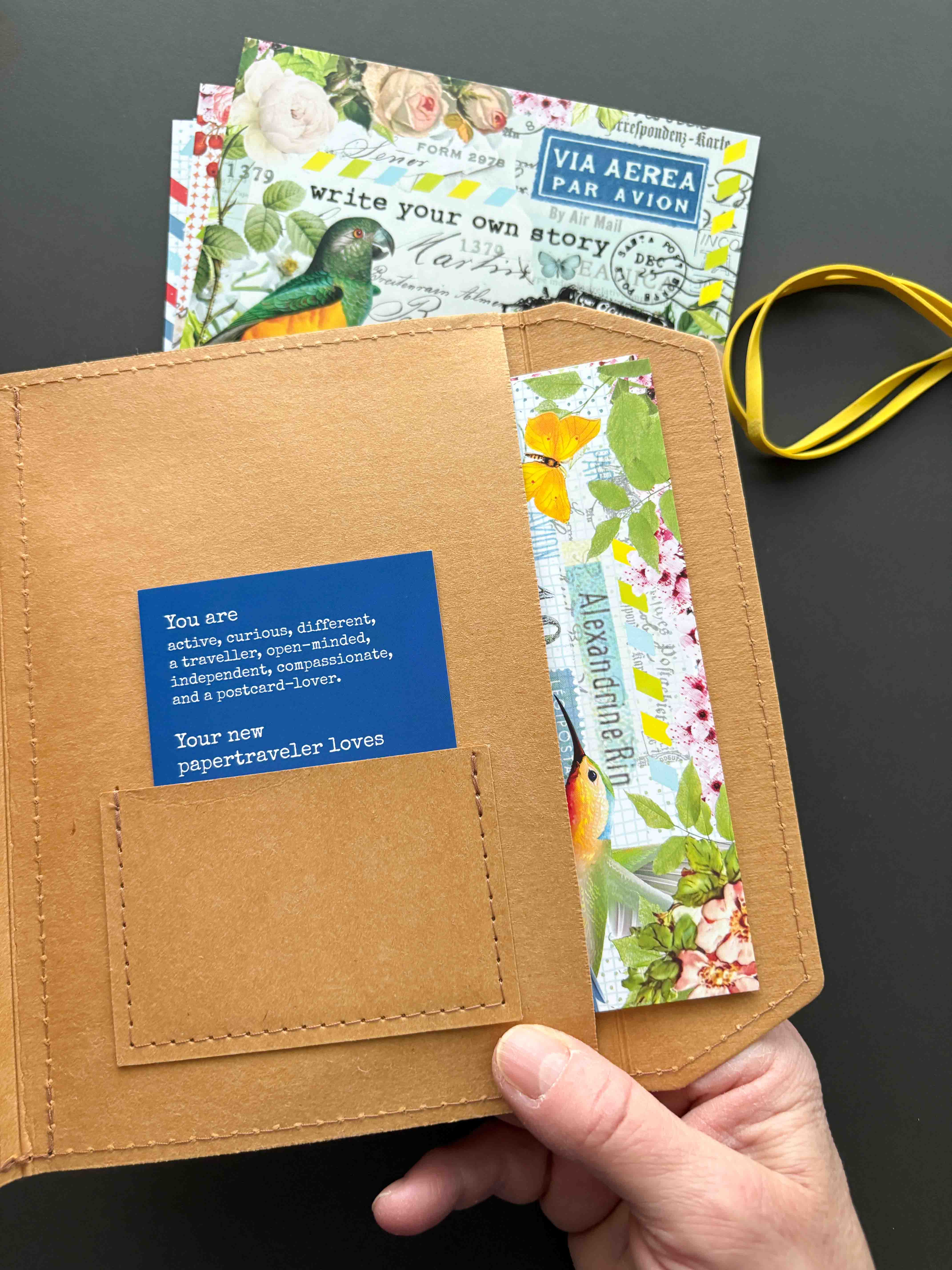 papertraveler "Mailart Edition" in camel