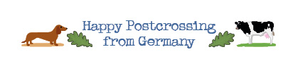 S* Sticker Happy Postcrossing from Germany 1 - 5er