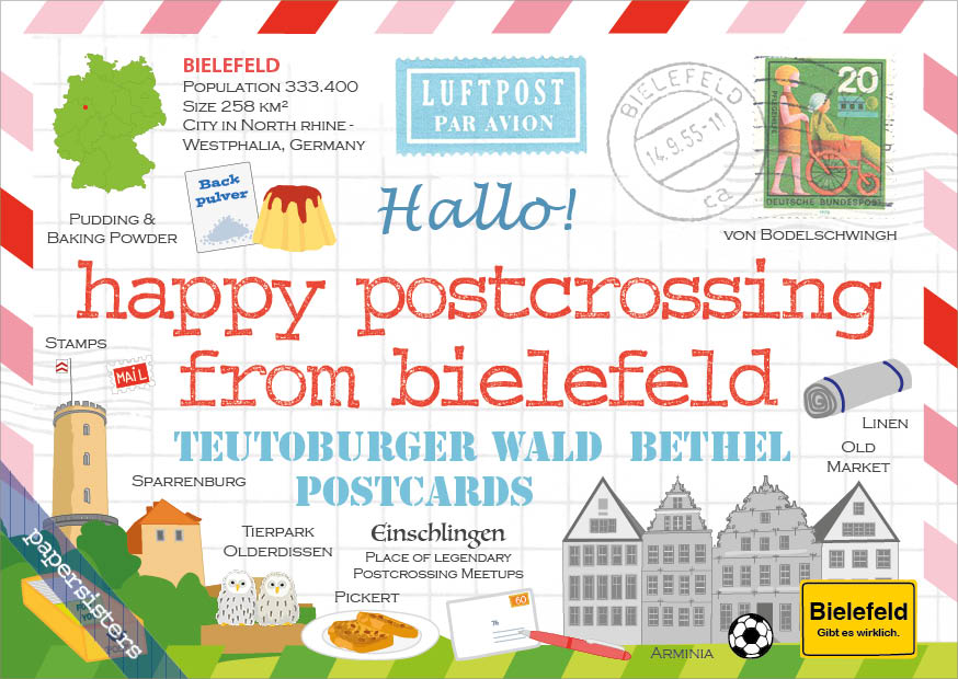 Happy Postcrossing Bielefeld 2nd Edition