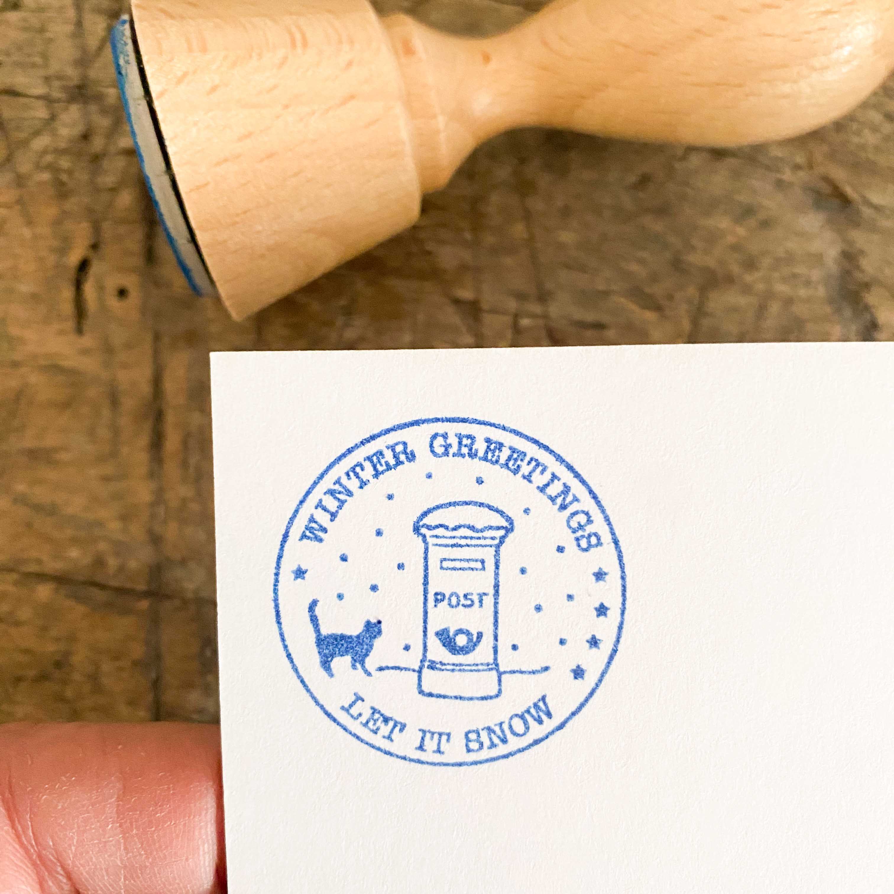 papersisters-Rubberstamp-Poststempel-Winter