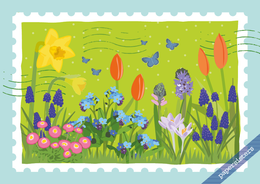 papersisters-Postkarte-Postcard-Spring-Bright-Flowers
