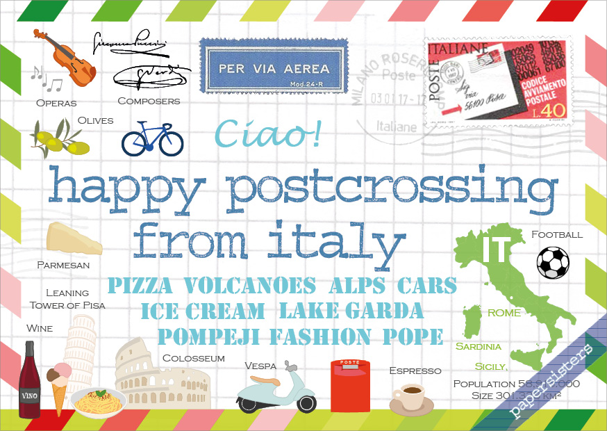 Happy Postcrossing IT 2nd Version