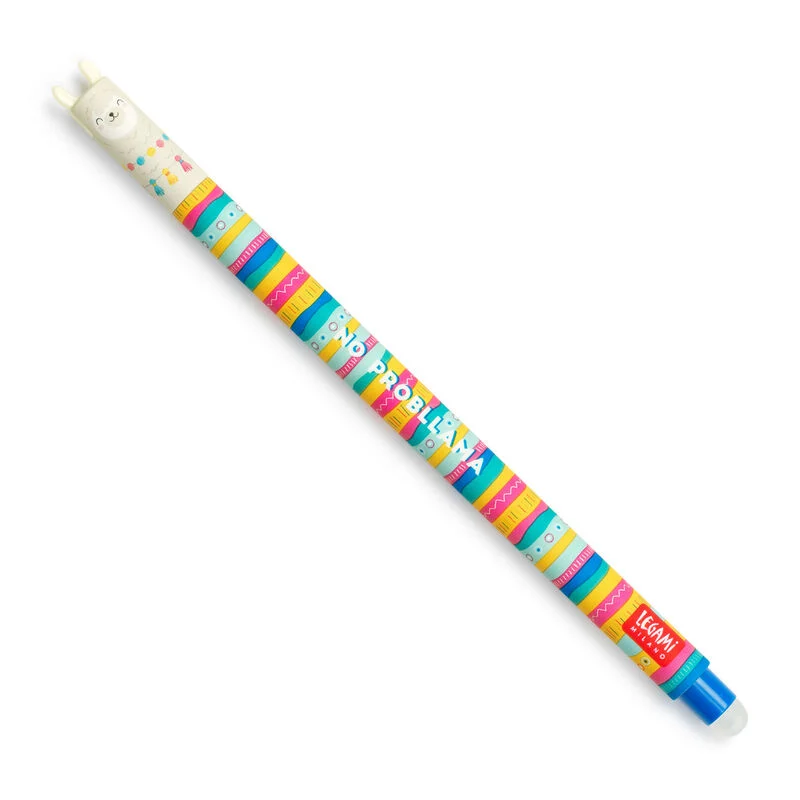 LLAMA erasable pen blue