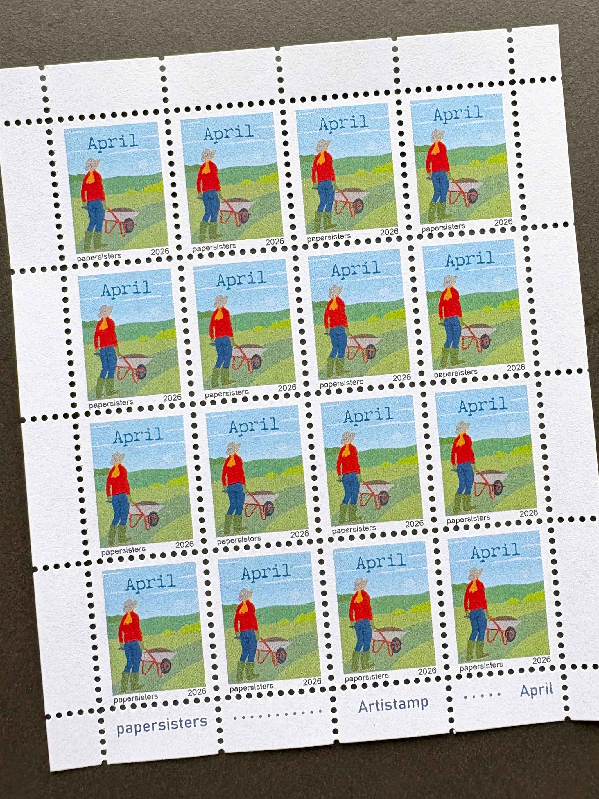 April papersisters Artistamps 